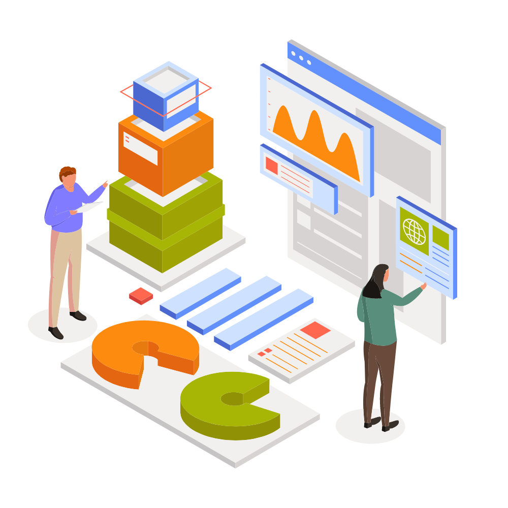 3d illustration of data portal